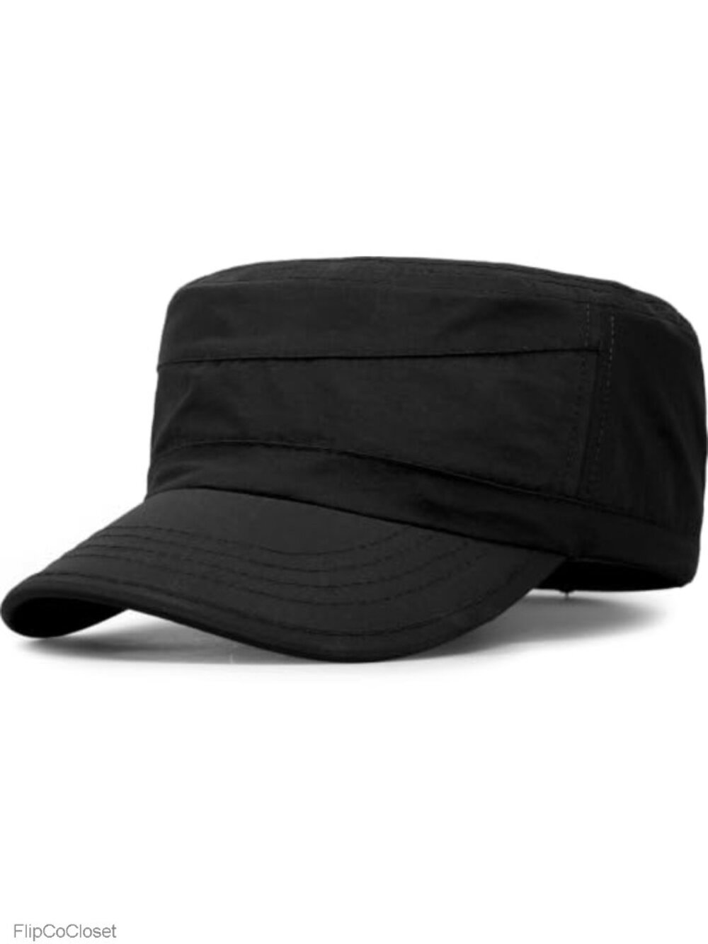 Military Flat Top Cadet Cap Adjustable Baseball Hat Unisex (XXL)